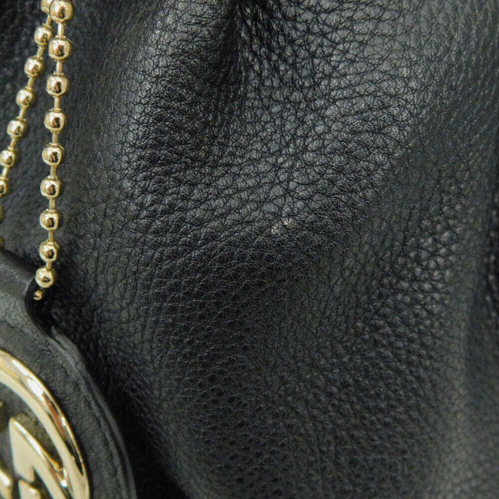 GUCCI Sukey Shoulder Bag Black GG Leather - Picture 7 of 7
